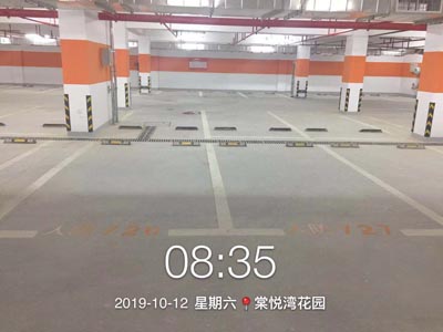 棠悅灣花園停車場(chǎng)劃線竣工完成交付